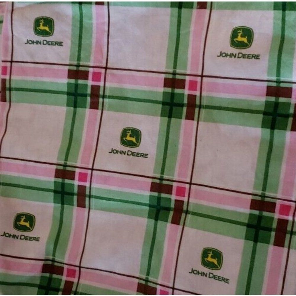 Pair of John Deere Tractor Farm Aprons One Large with Backing and One Sm…